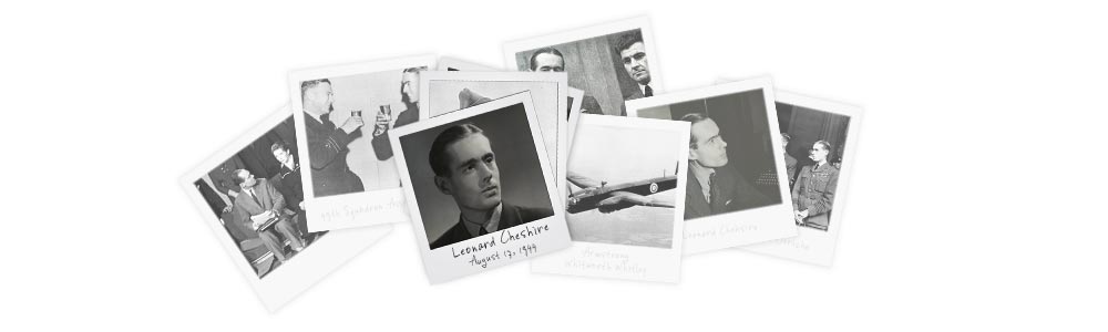 An assortment of Polaroid photographs of Leonard Cheshire.